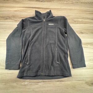 Columbia Benton Springs Fleece Jacket Full Zip Black Kids Youth Size large